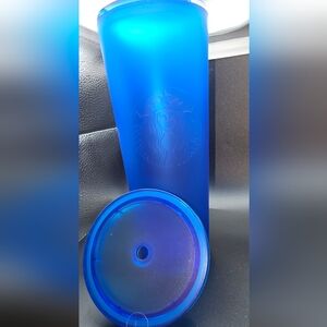 Blue Starbucks Tumbler with Lid